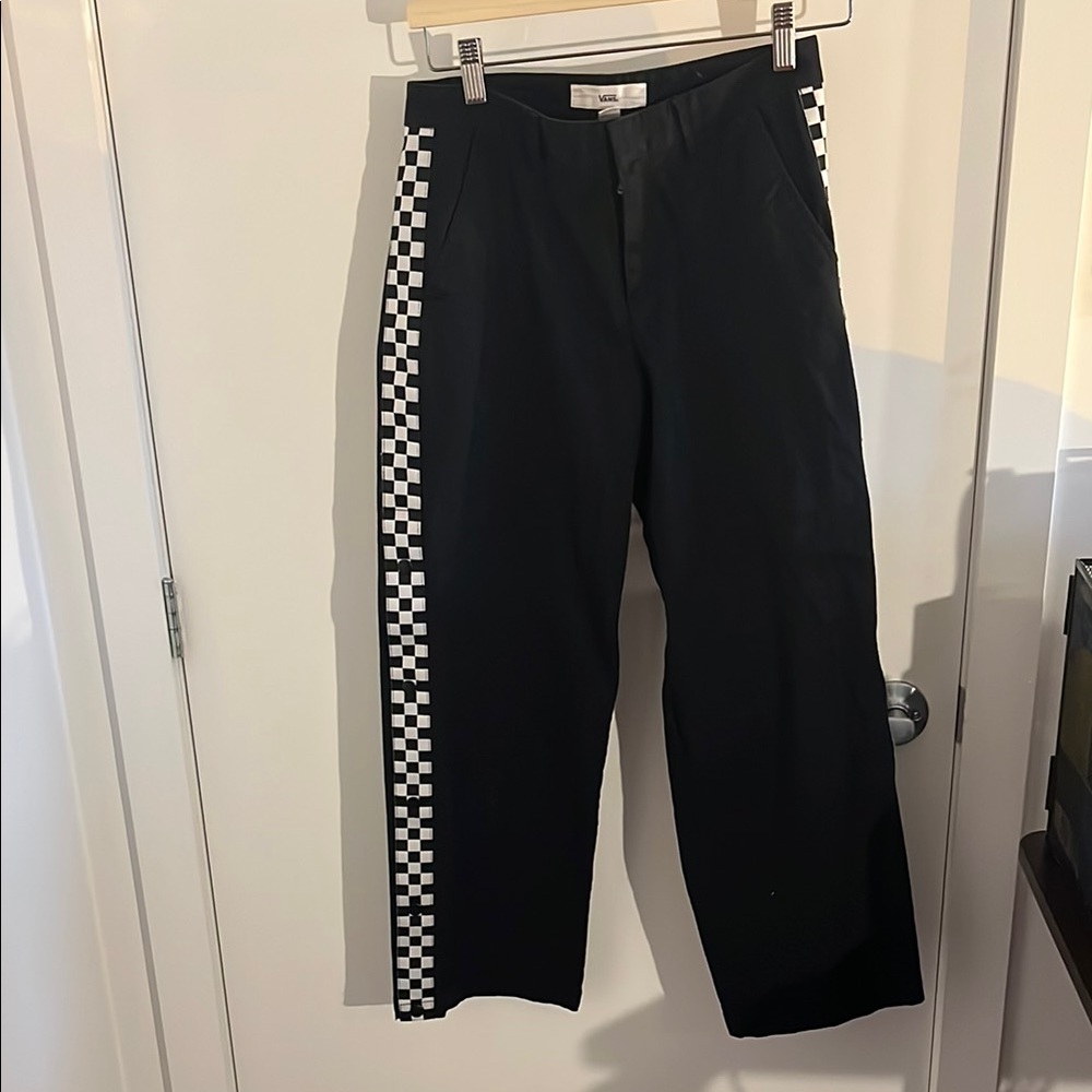 Women’s Black Checkered Pants
